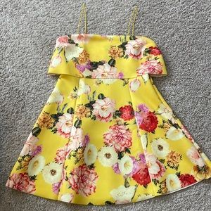 ASOS yellow floral dress